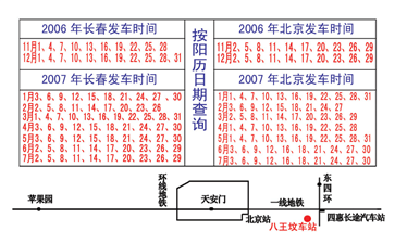 长春到北京八王坟名片正面