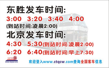 東勝到北京名片正面